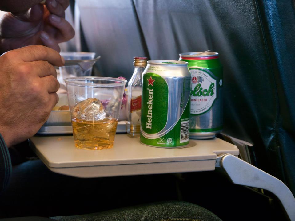  Tucking into the drinks at an airport can be tempting - but being too drunk means you may not be allowed to fly