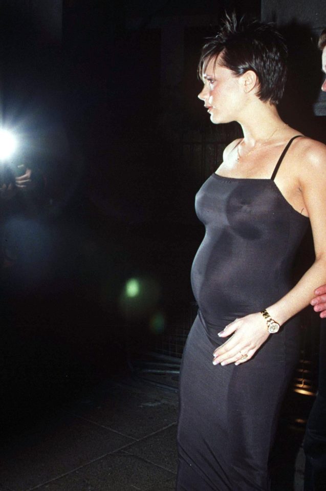  Victoria when she was first pregnant in 1999