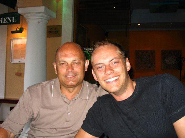  Ray Wilkins with his son Ross, 36, who announced his death this afternoon