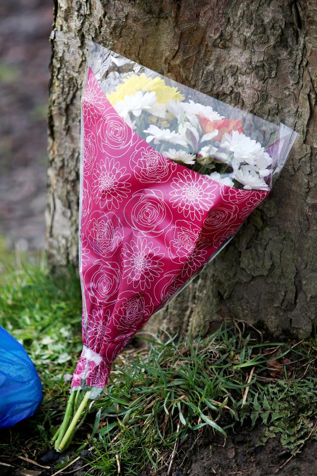  Floral tributes have been left for the tragic tot