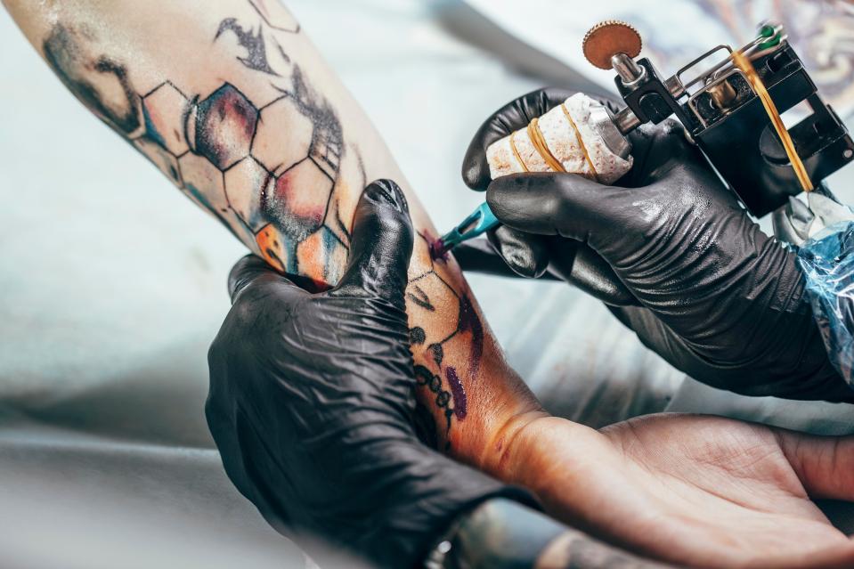  Some people develop skin growths after getting a tattoo