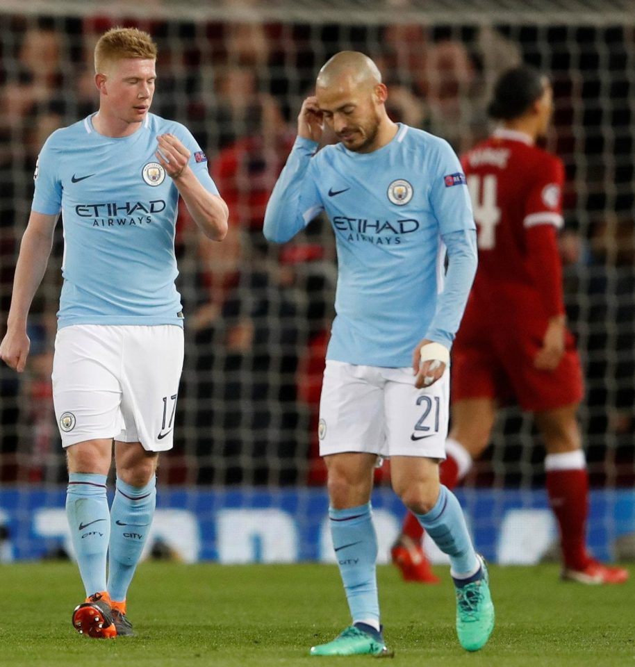  The two players must be at their very best against Liverpool on Tuesday night if City are to overturn a 3-0 deficit