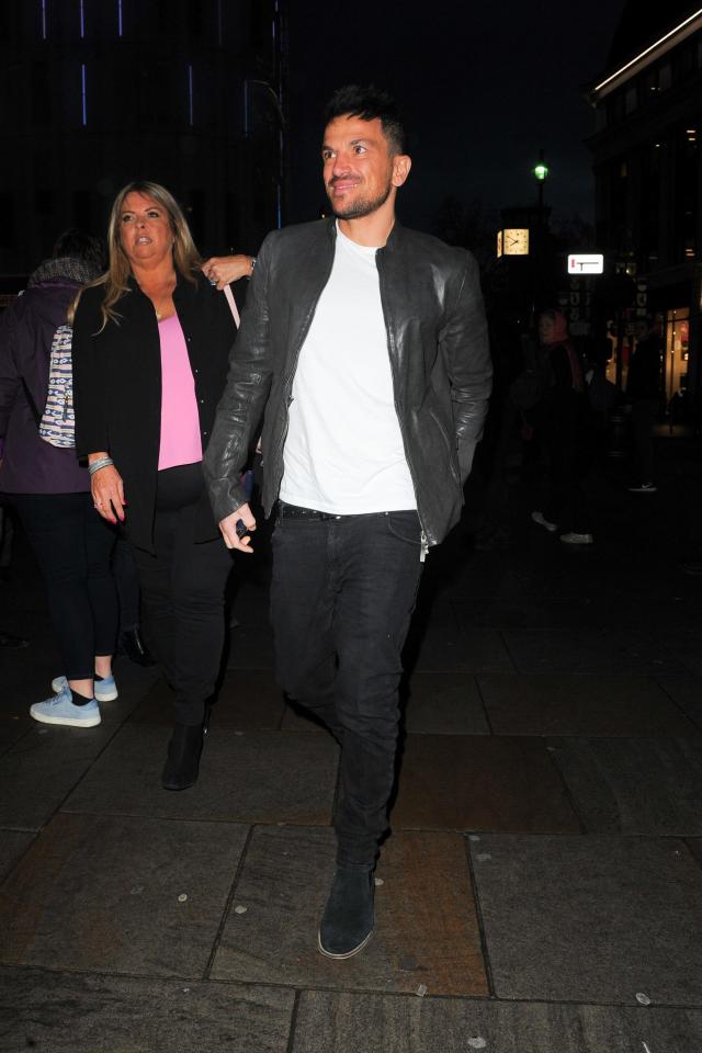  Peter Andre had attended with his manager Claire Powell