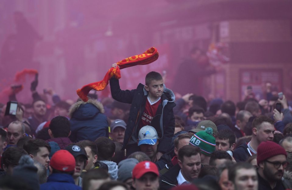  Liverpool fans are dreaming of glory after hammering runaway leaders Man City