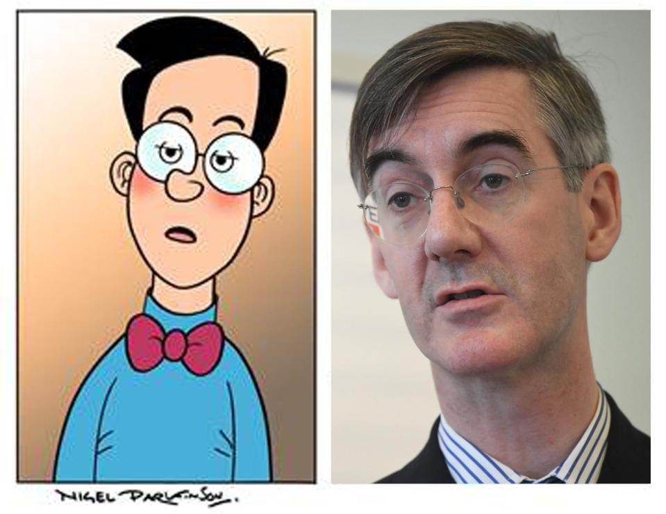  Jacob Rees-Mogg was accused of looking too much like Walter the Softy