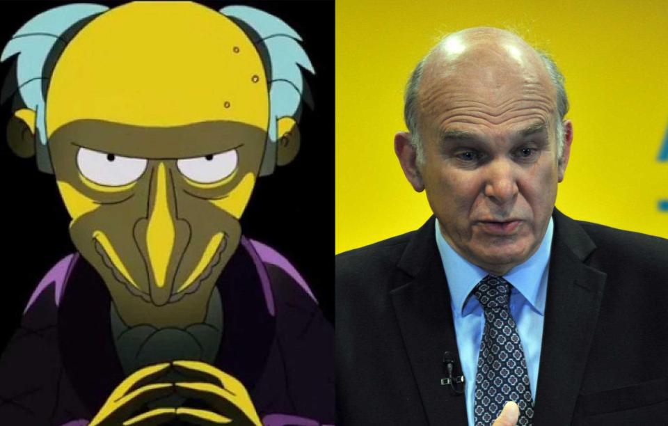  Boss Vince and Mr Burns of The Simpsons