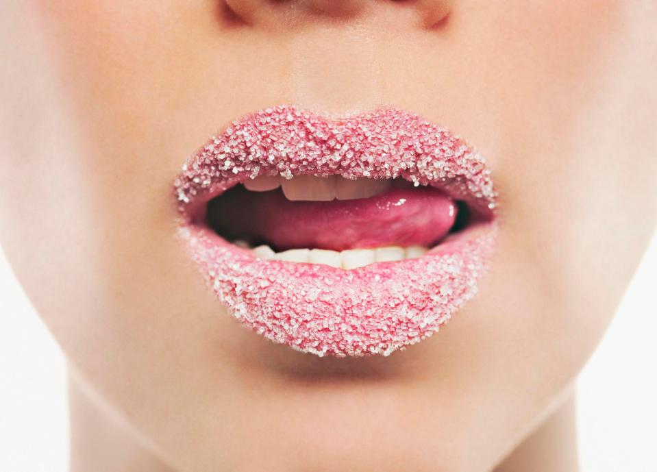  Sugar produces a chemical reaction in the skin, that makes its surface more stiff and inflexible