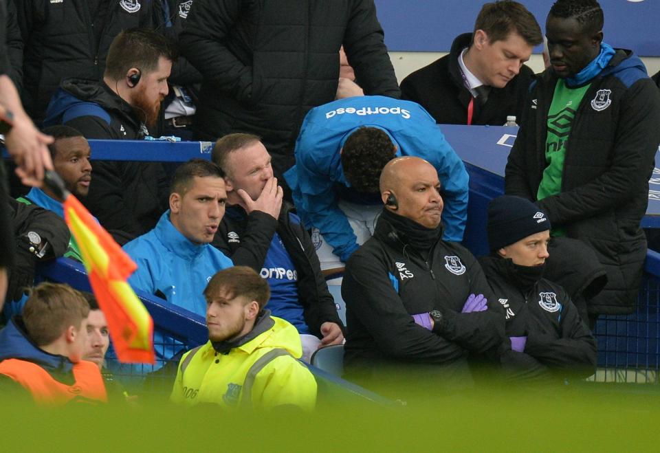  And the boyhood Everton fan was far from happy at being hauled off early