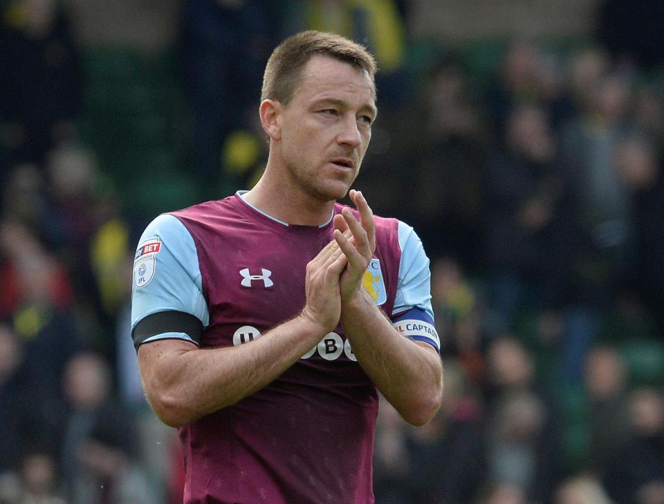  John Terry has spent the season at Aston Villa while he picks up his coaching qualifications