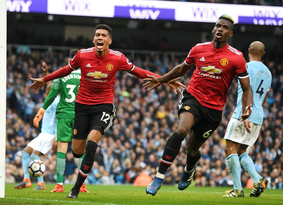  Chris Smalling sealed three points for Manchester United against City