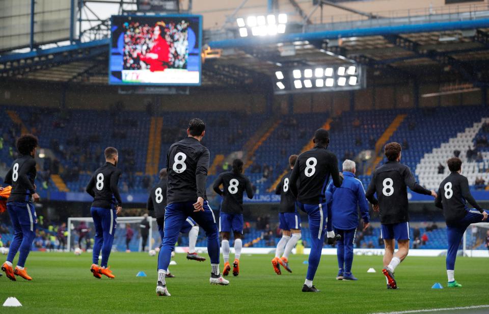  Chelsea players wore black No8 shirts as a mark of respect to Ray Wilkins