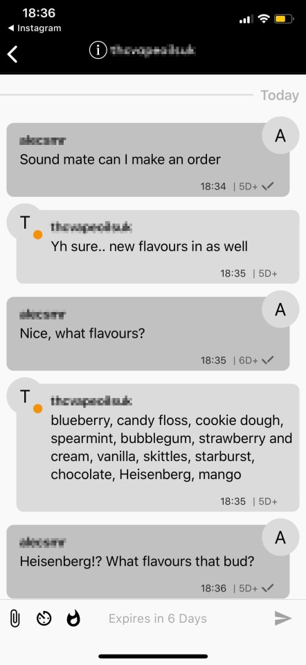 Dealer explains the different flavours