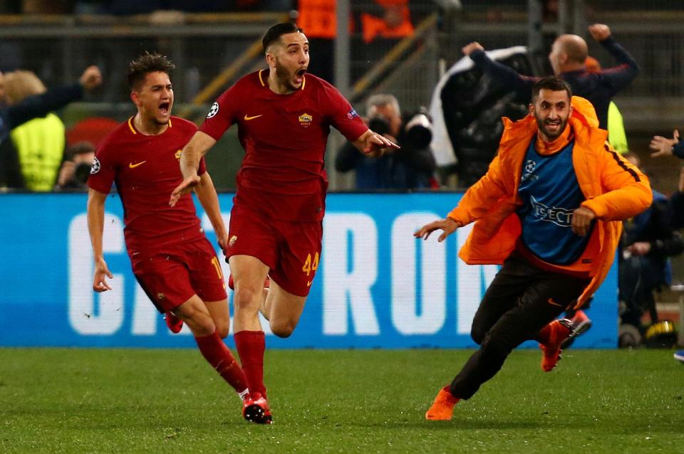  Kostas Manolas completed Roma's unbelievable comeback against Barcelona