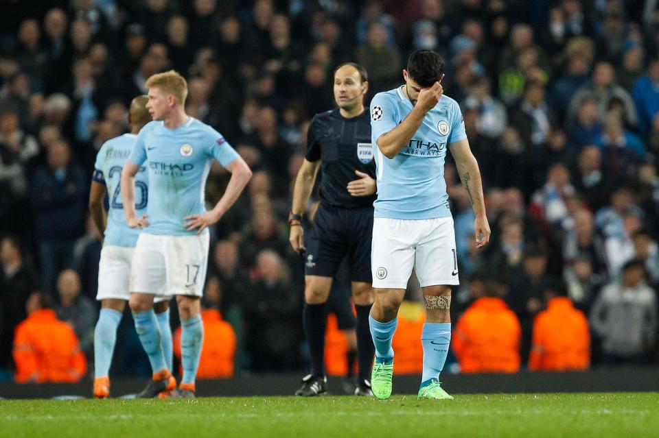  Sergio Aguero has not started since the win against Chelsea as he struggled with a knee injury