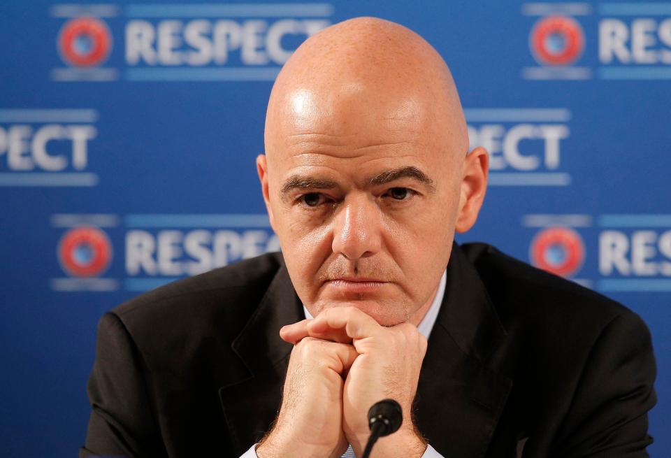  Fifa president Gianni Infantino believes England fans will be safe in Russia this summer