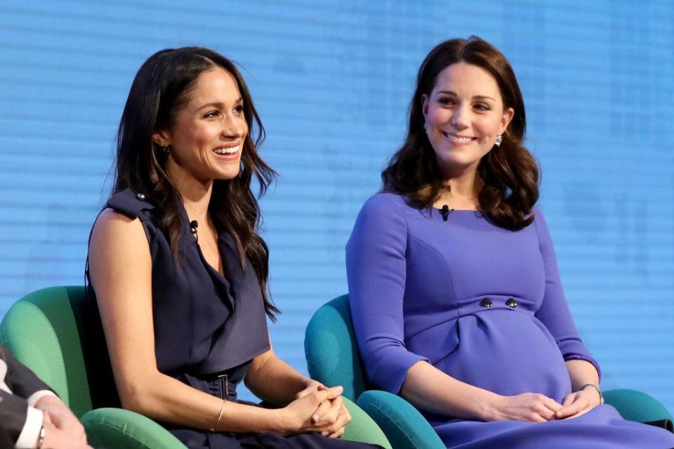  Beaming Kate pictured with Meghan Markle at a charity do earlier this year