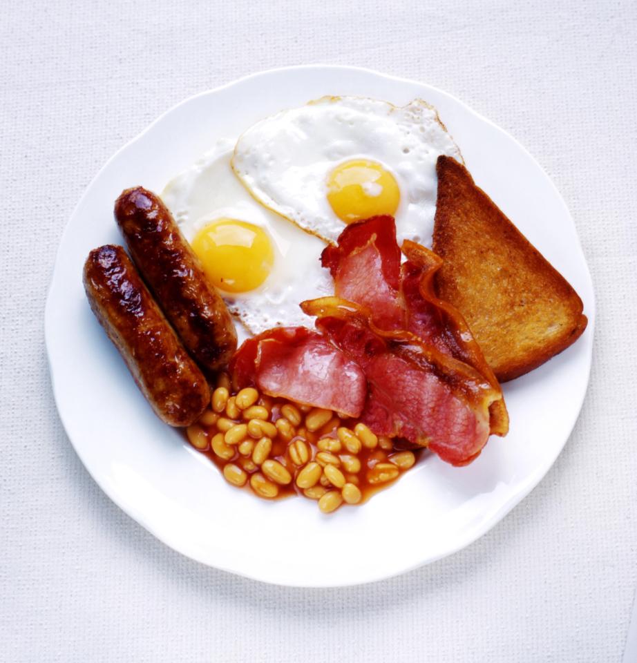  If there is a red meat tax, Alex says hard working Brits may have to pay more for a classic English breakfast