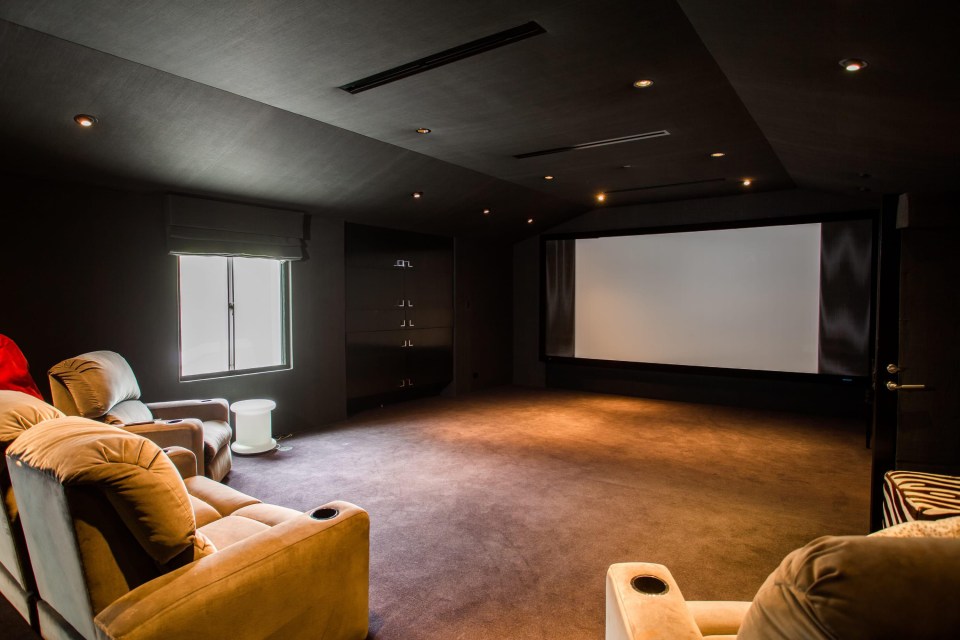 Buyers would be able to chill in this cinema style lounge