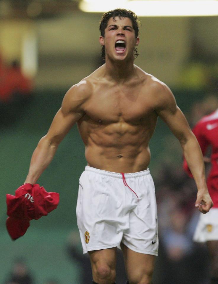  Cristiano Ronaldo had bulked up towards the end of his first spell with Manchester United