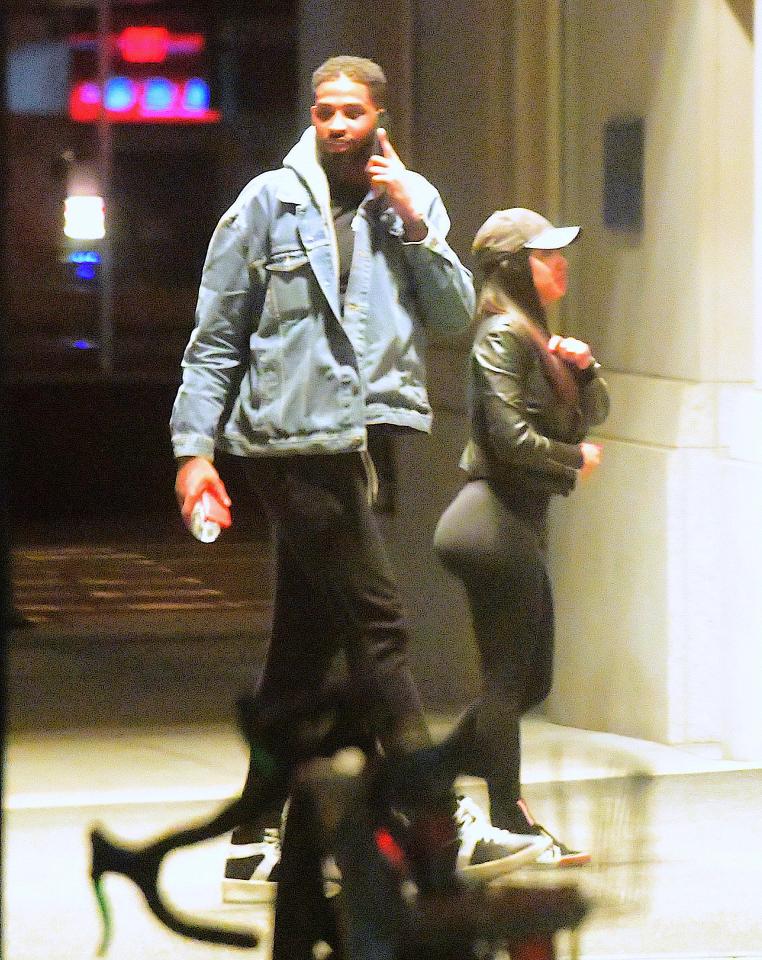  Tristan Thompson was spotted heading into a hotel with Lani Blair after a video emerged of them kissing