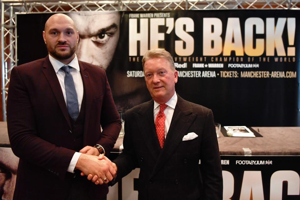  Tyson Fury announced his June 9 fight last week