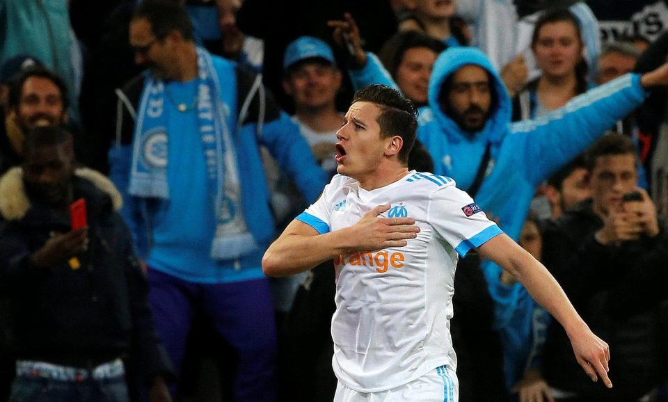  Florian Thauvin shows what it means with an emotional celebration as he puts Marseille in front on aggregate