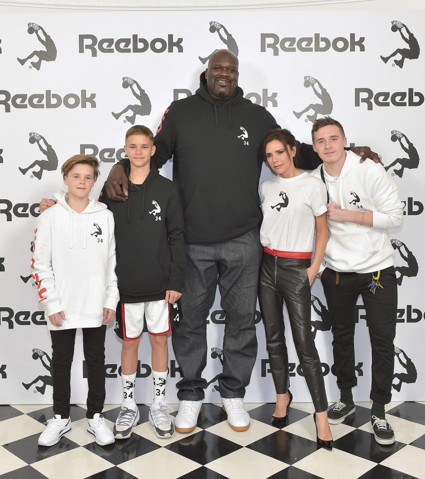  Victoria and Shaq have teamed up to launch a new Reebok collection