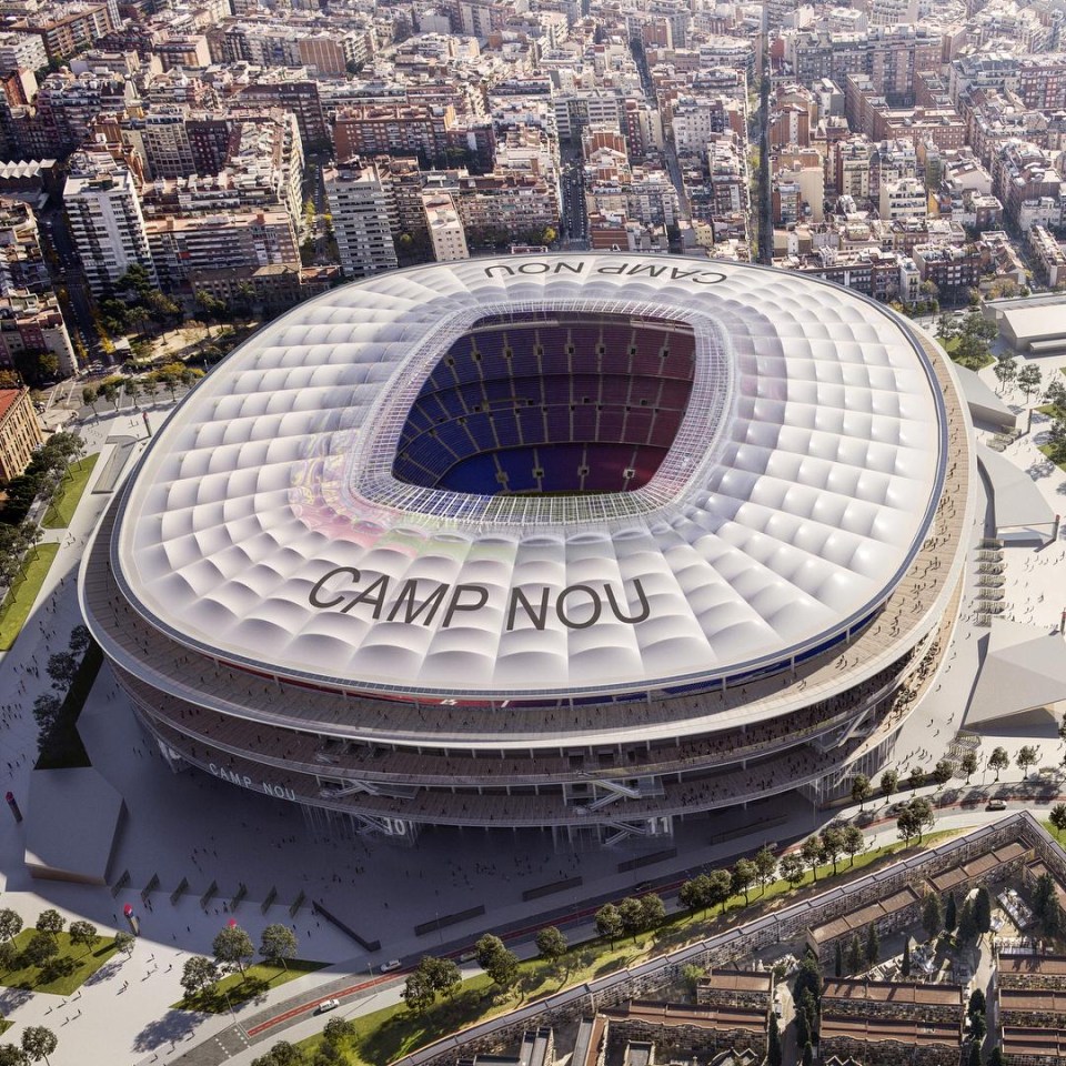 The Nou Camp redevelopment is expected to cost a whopping £550m