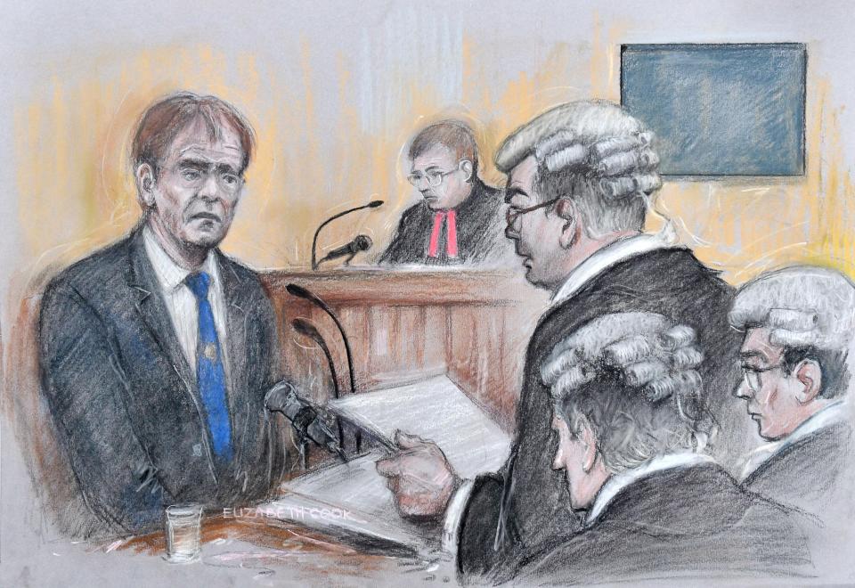  Sir Cliff Richard previously giving evidence at the High Court