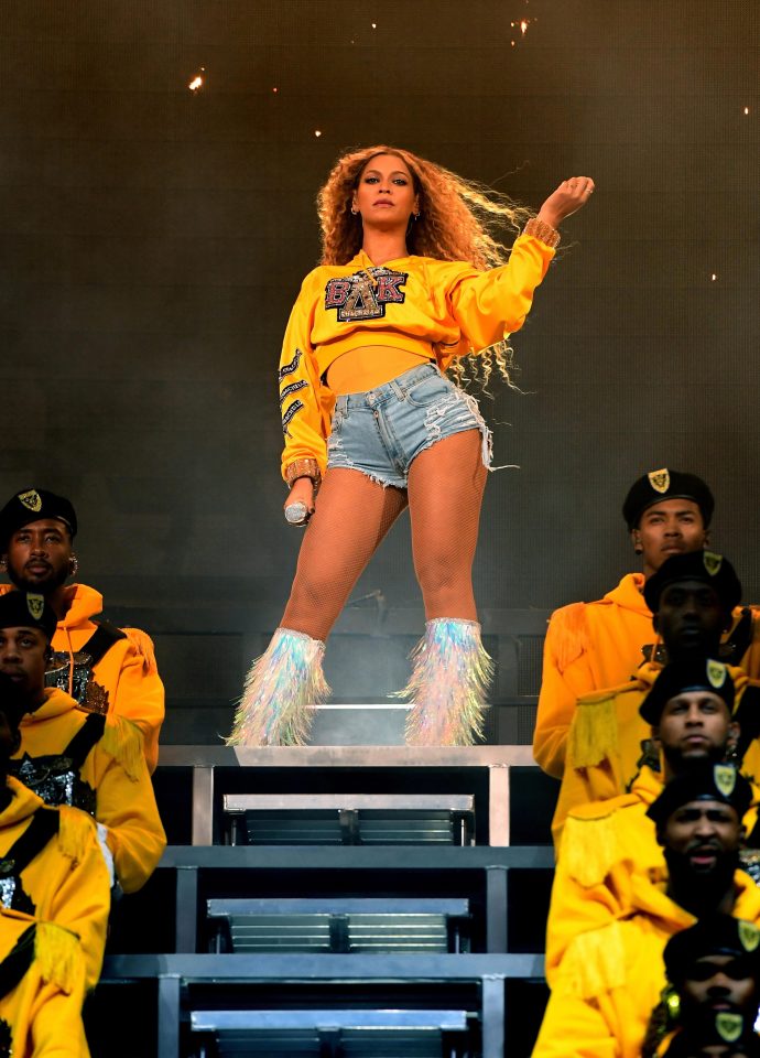  Bey radiated festival vibes in these tiny jean shorts