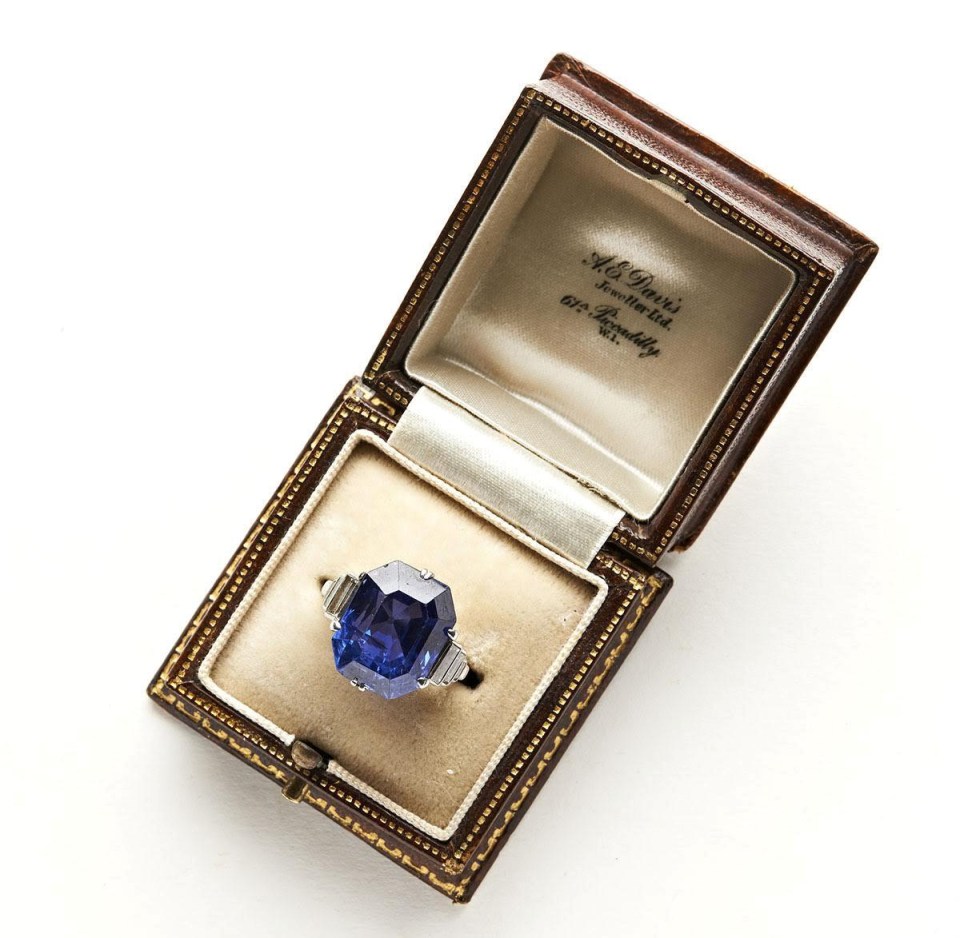 The second ring had a Sapphire stone in the centre of it