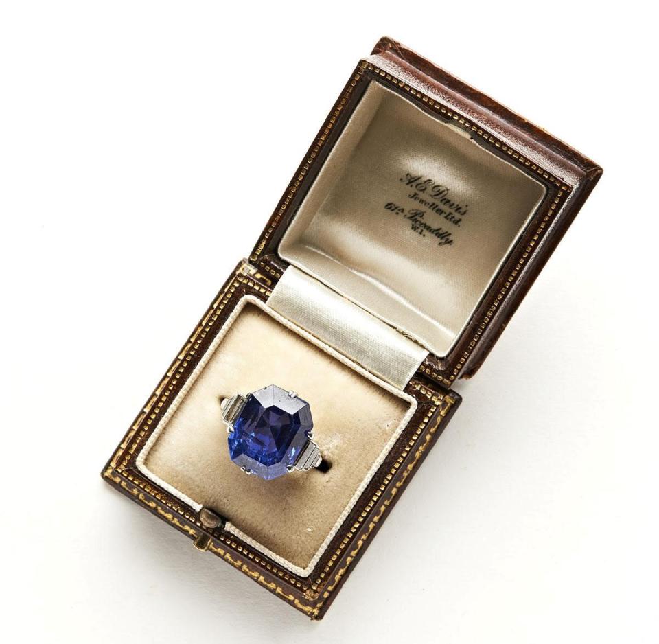  The second ring had a sapphire stone in the centre of it