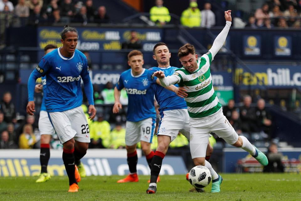  Roberts came off the bench in Celtic's victory over Rangers on Sunday