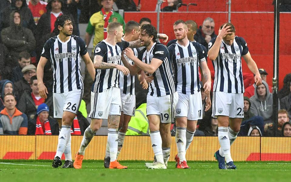  West Brom look destined for the drop despite their 1-0 win against Manchester United