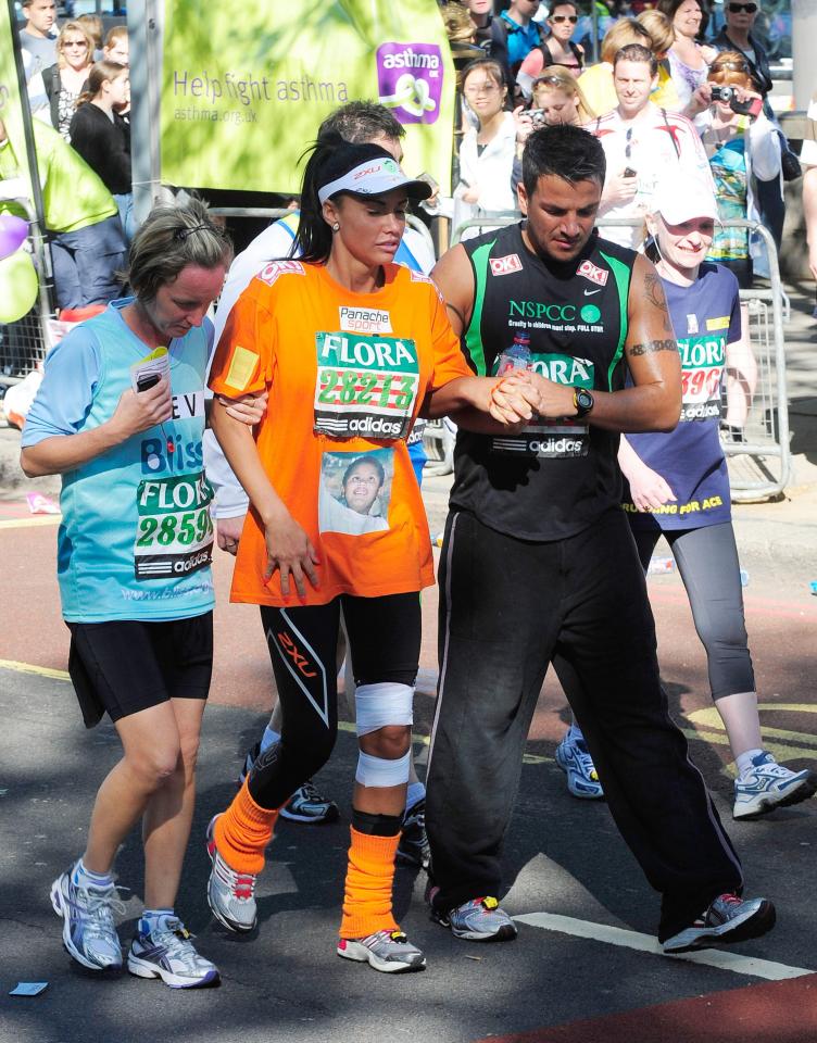  Katie Price previously completed the marathon in 2009 alongside then husband Peter Andre