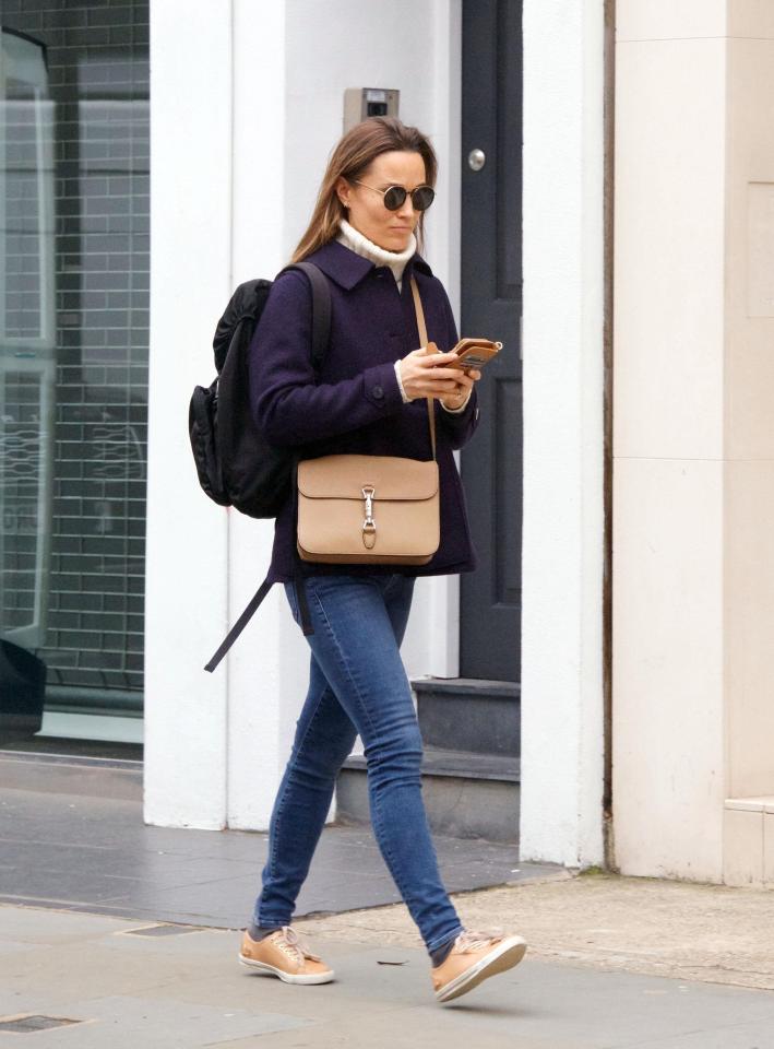  Pippa Middleton goes for a stroll in London this week and is 'overjoyed' by the news