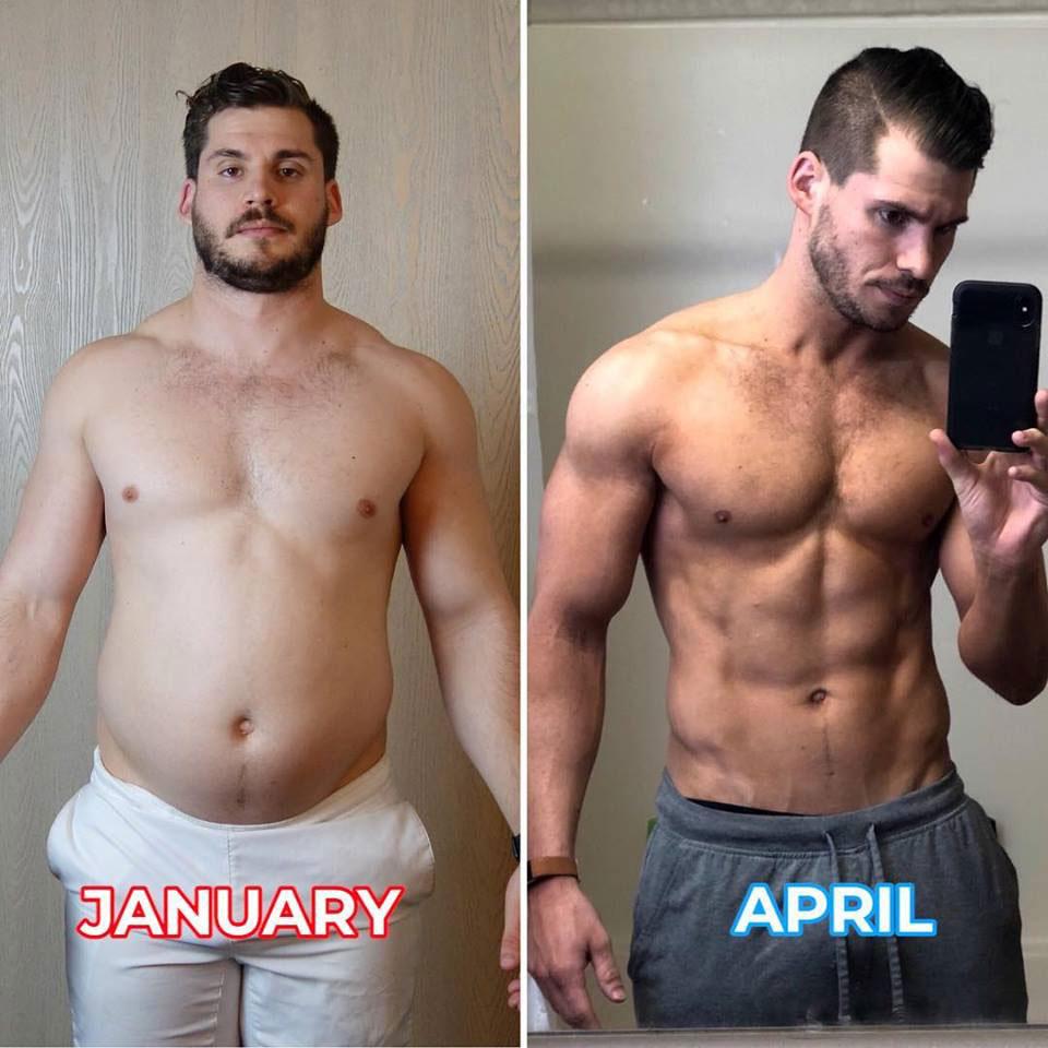 Hunter Hobbs shared his incredible transformation from fat to fit on Facebook