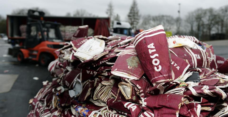  There are currently three paper mills in the UK that can recycle coffee cups