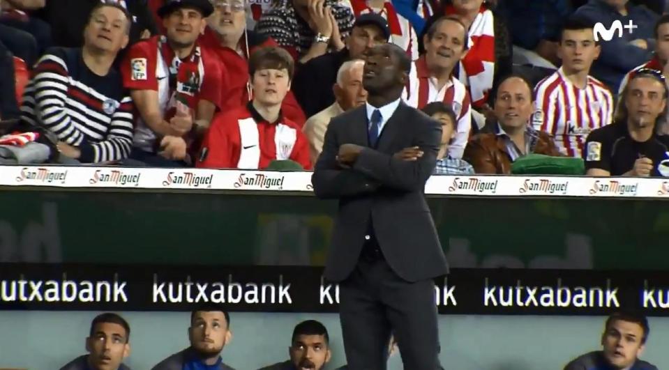  Clarence Seedorf braces himself to control the ball after it is cleared out of play