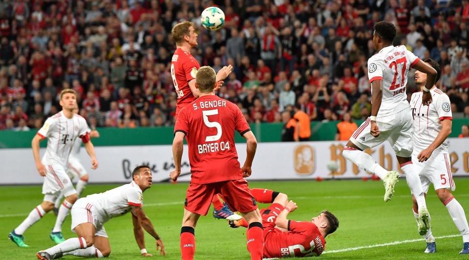  Lars Bender reduced the deficit when his header found the net on 16 minutes