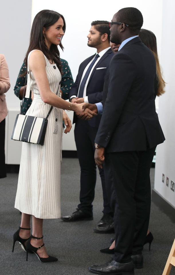  Meghan brought a touch of glamour to the event