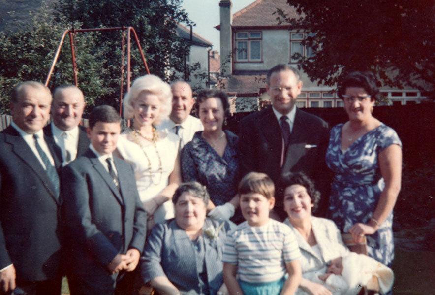  Dale, aged five, here with his extended family in his aunt's garden