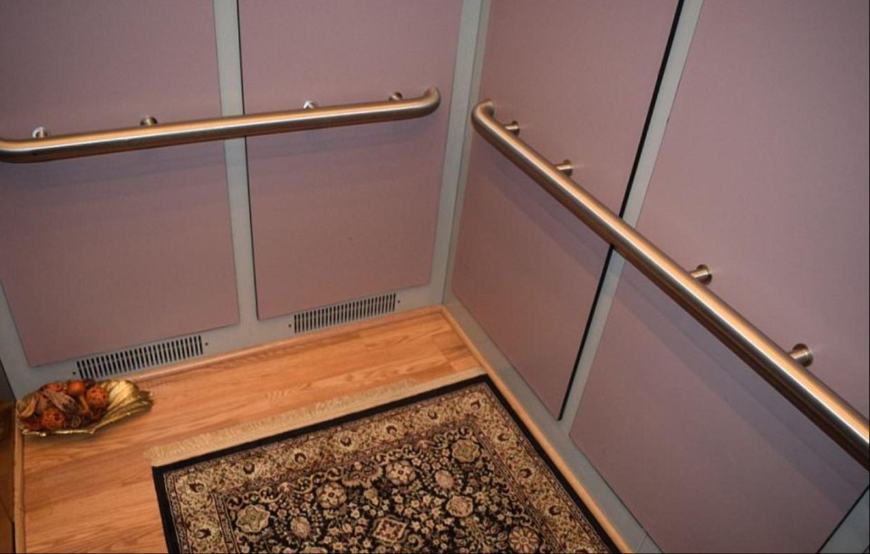 Inside the lift where Prince’s body was found