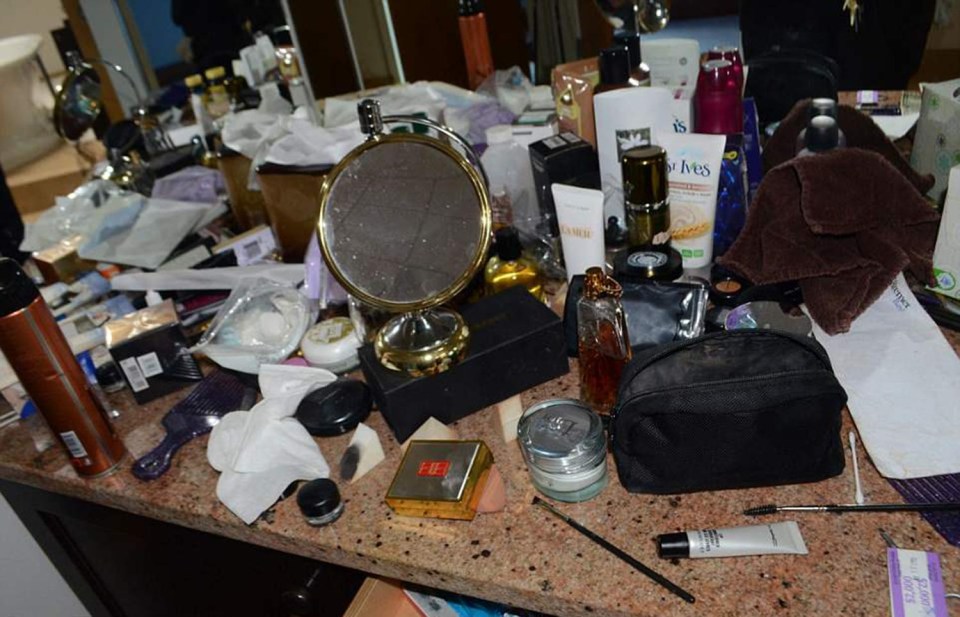 His messy desk suggests a chaotic life in the days before his untimely death