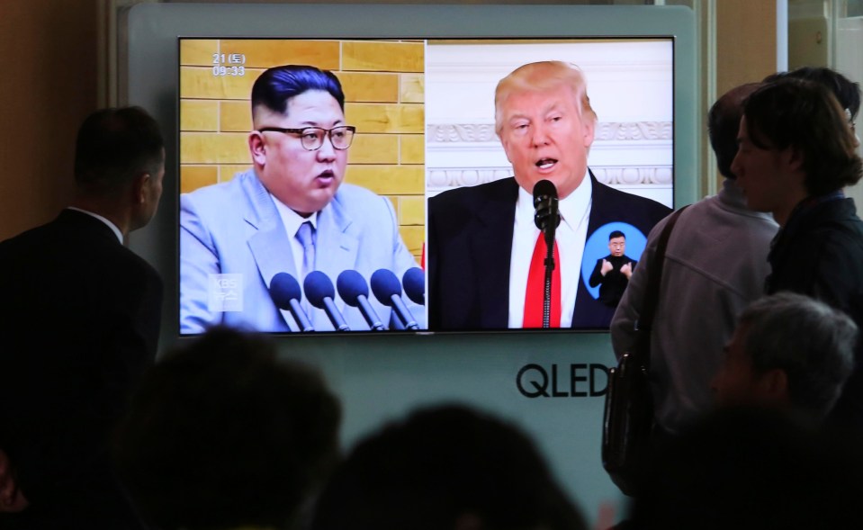 The announcement was televised at the Seoul Railway Station in Seoul, South Korea