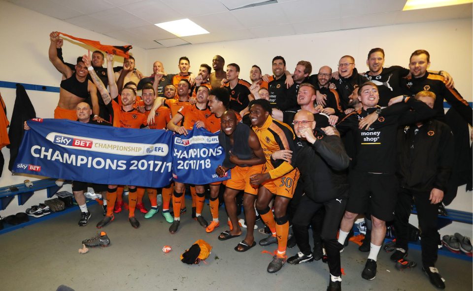  Wolves secured the title with 98 points in the Championship