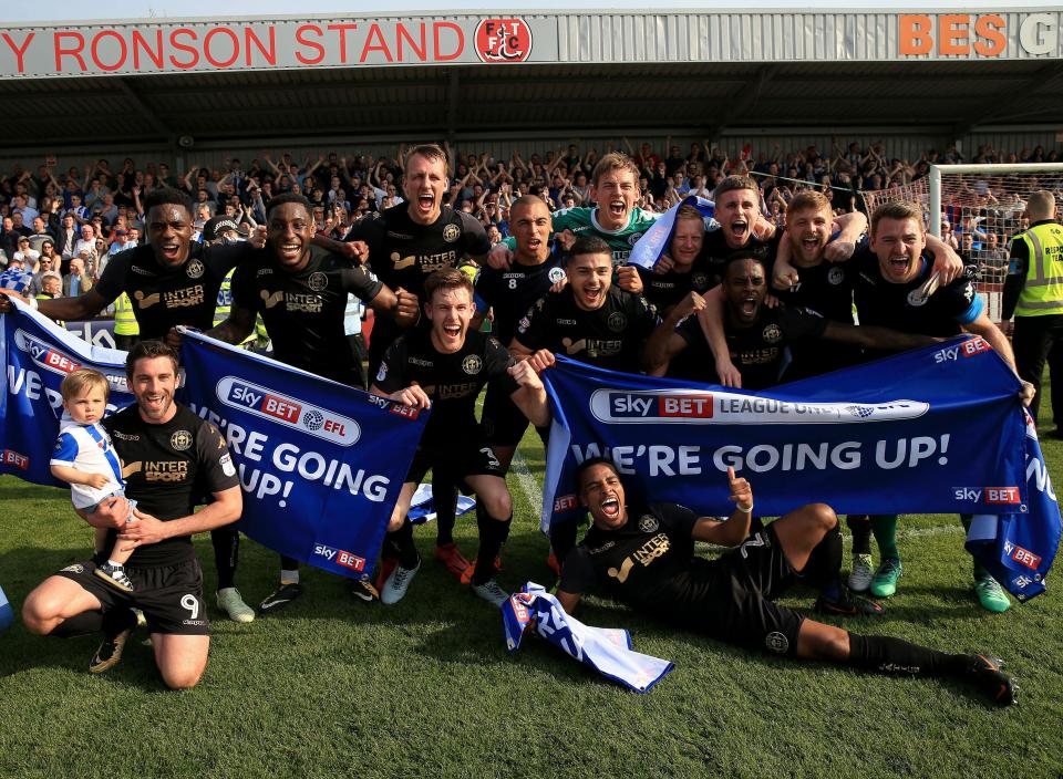  Wigan earned promotion back to the Championship with their 4-0 win against