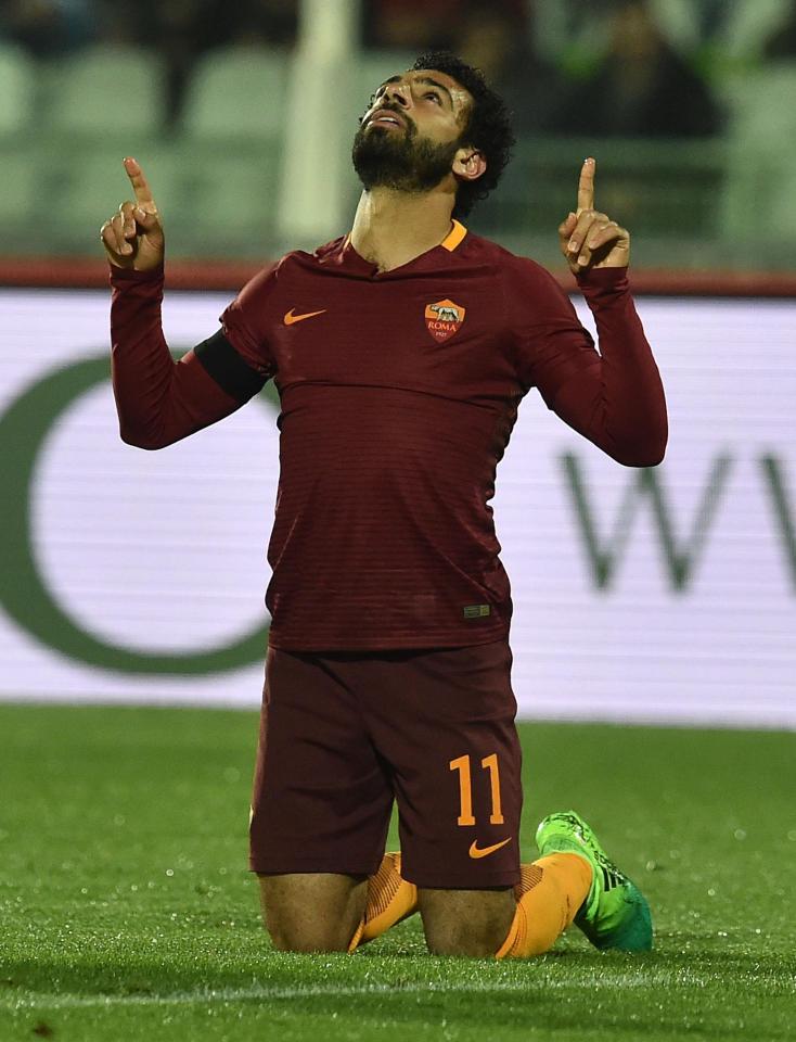  Salah blossomed at Roma with his form persuading Liverpool to fork out for him last summer