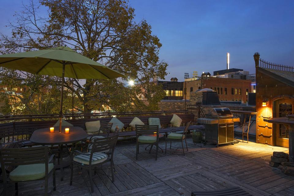  The spacious home offers views of the city’s skyline