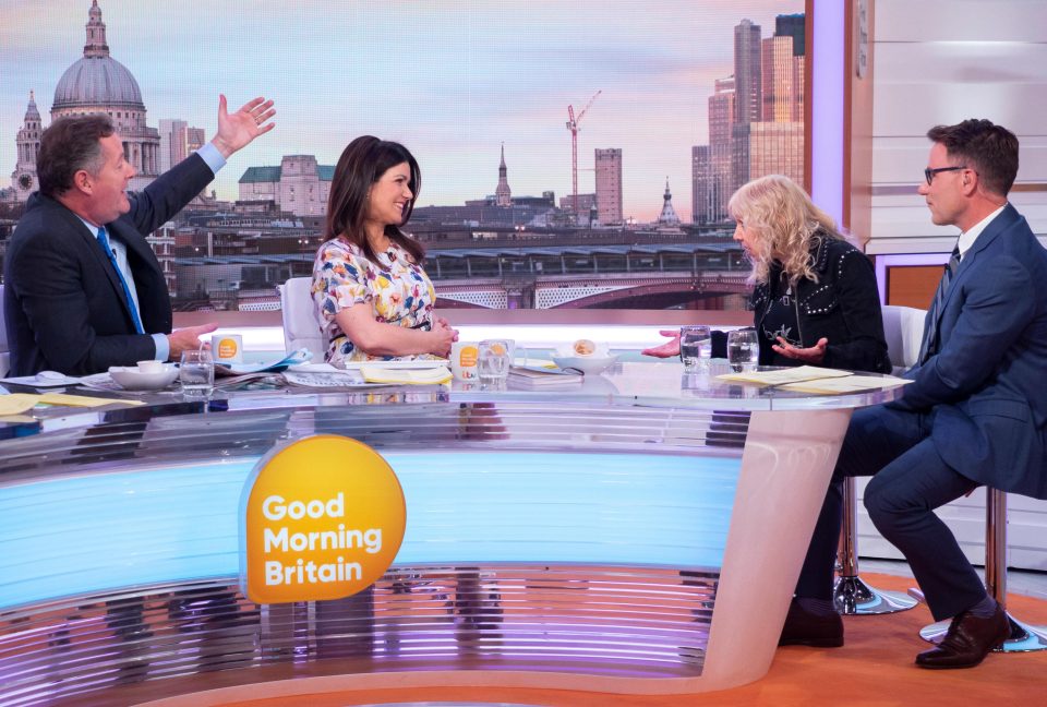  She was on GMB with Richard Arnold, Susanna Reid and Piers Morgan